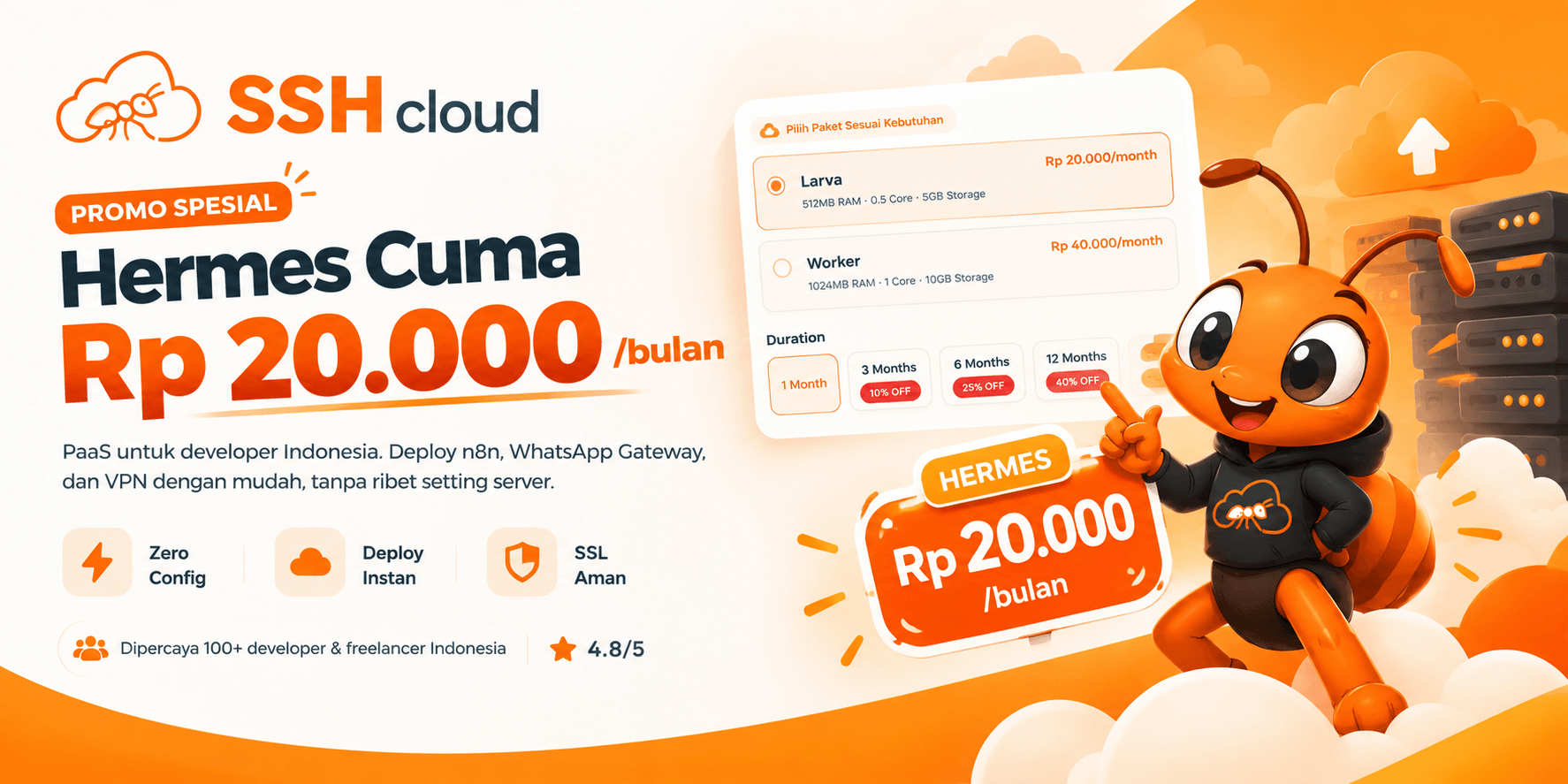 Terbatas topup AI PAYG minimal 100k Gratis Apps Hermest agent